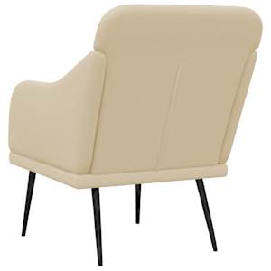 Křeslo krémové 63 x 76 x 80 cm textil - obrázek 5