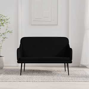 Lavice černá 110 x 76 x 80 cm textil - obrázek 1