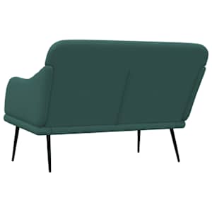 Lavice tmavě zelená 110 x 76 x 80 cm textil - obrázek 5
