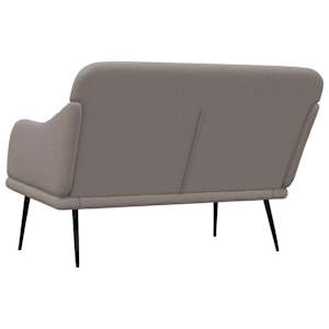 Lavice taupe 110 x 76 x 80 cm textil - obrázek 5