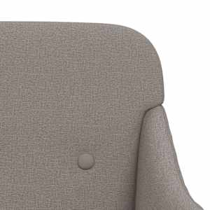 Lavice taupe 110 x 76 x 80 cm textil - obrázek 6