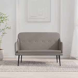 Lavice taupe 110 x 76 x 80 cm textil - obrázek 1