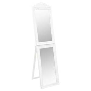 vidaXL eraldiseisev peegel, valge, 40 x 160 cm