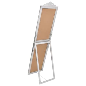 Volně stojící zrcadlo stříbrné 45 x 180 cm - obrázek 4