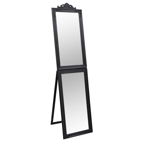 vidaXL eraldiseisev peegel, must, 45x180 cm