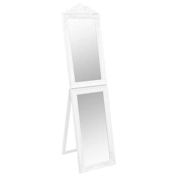 vidaXL eraldiseisev peegel, valge, 50 x 200 cm