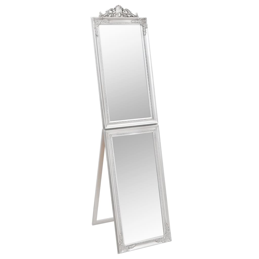 Standspiegel Silbern 50x200 cm | Stepinfit.de