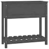 vidaXL riiuliga taimekast, hall, 82,5x34,5x81 cm, m&auml;nnipuit