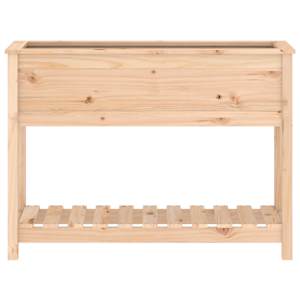 Truhlík s policí 111,5 x 34,5 x 81 cm masivní borové dřevo - obrázek 5