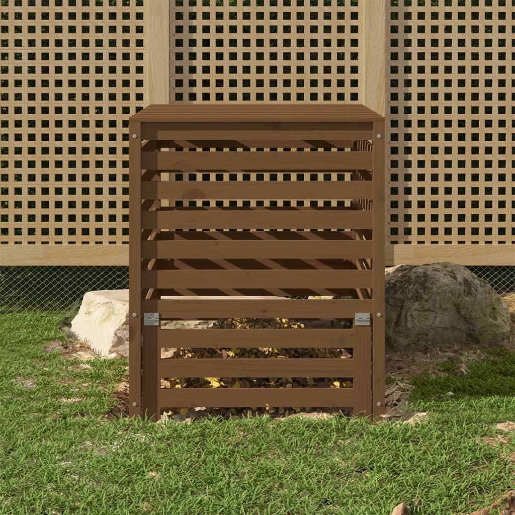 Komposter Honigbraun 82,5×82,5×99,5 cm Massivholz Kiefer kaufen