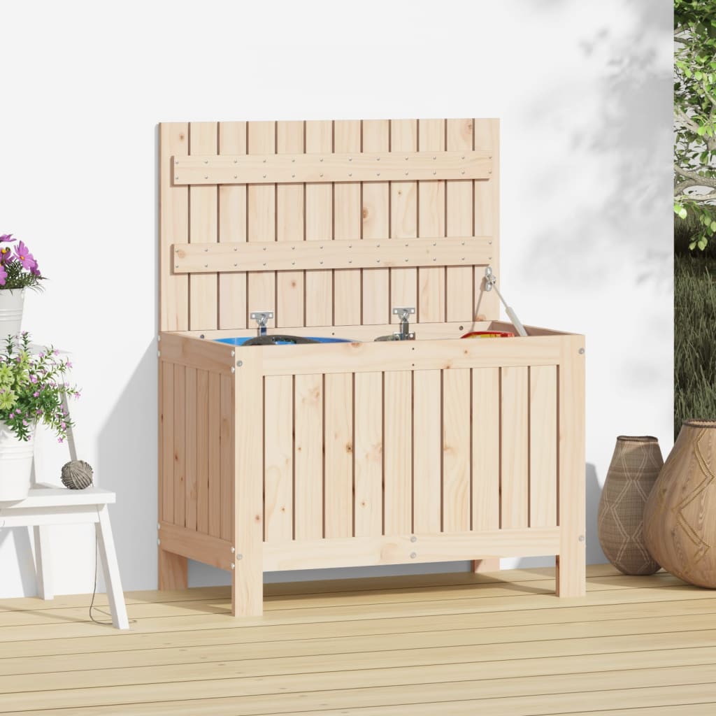 vida XL Gartentruhe 76x 42,5x 54 cm Massivholz Kiefer