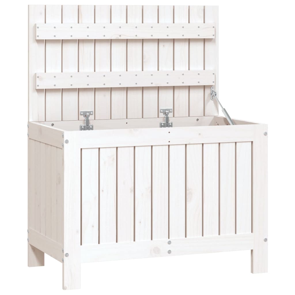 vidaXL Tuinbox 76x42,5x54 cm massief grenenhout wit
