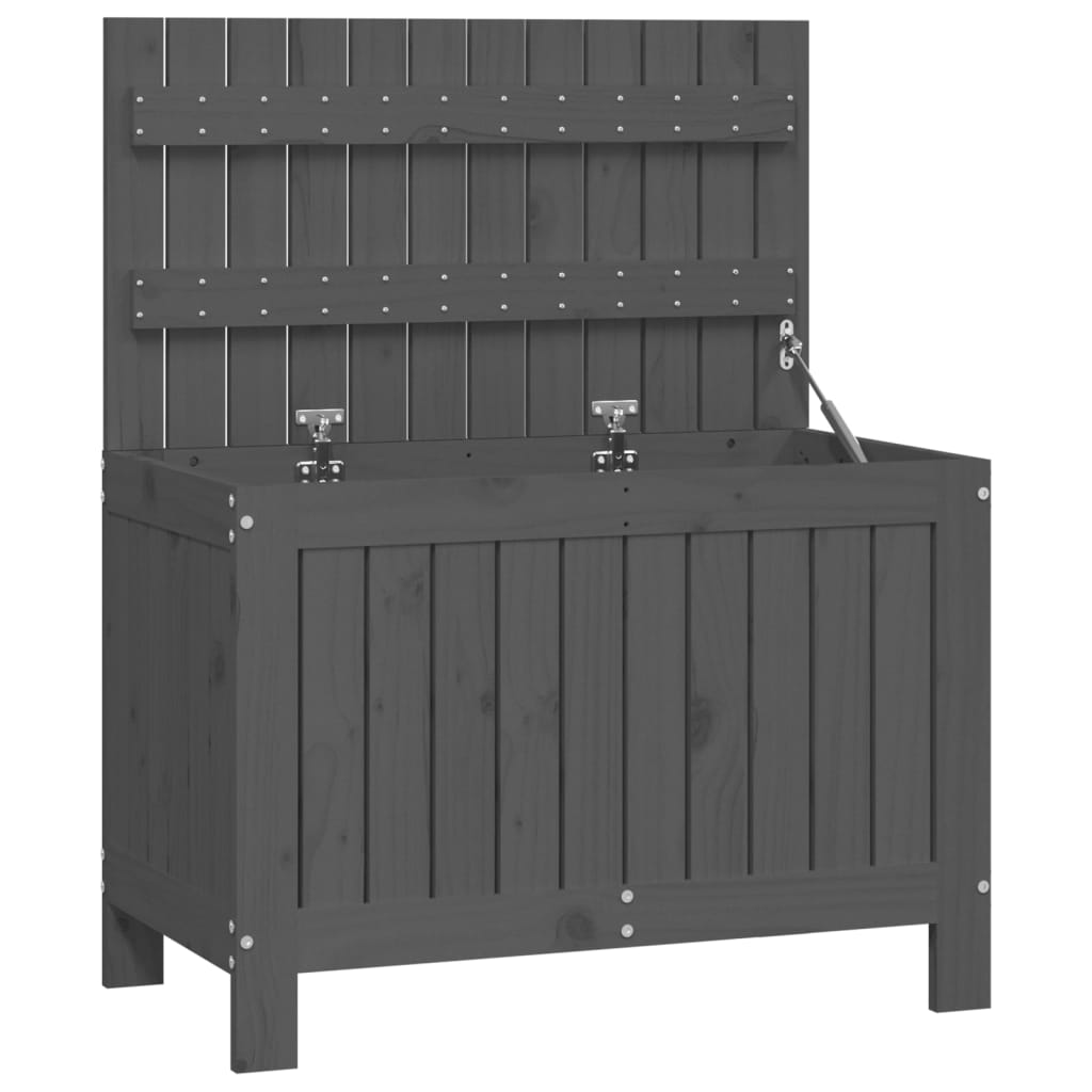 vidaXL Tuinbox 76x42,5x54 cm massief grenenhout grijs