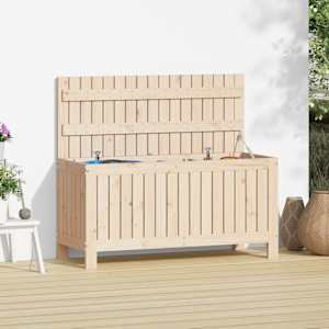 Zahradní úložný box 108 x 42,5 x 54 cm masivní borové dřevo - obrázek 1