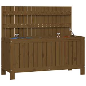 Zahradní úložný box medově hnědý 108x42,5x54cm masivní borovice - obrázek 4