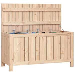 Zahradní úložný box 115 x 49 x 60 cm masivní borové dřevo - obrázek 4