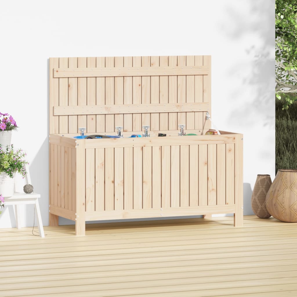 vidaXL Cutie de depozitare grădină, 115x49x60 cm, lemn masiv de pin