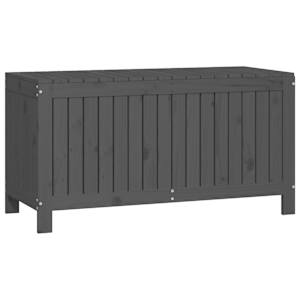 Zahradní úložný box šedý 115 x 49 x 60 cm masivní borové dřevo - obrázek 5