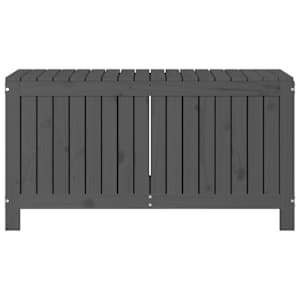 Zahradní úložný box šedý 115 x 49 x 60 cm masivní borové dřevo - obrázek 6