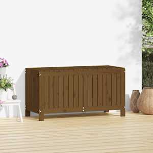 Zahradní úložný box medově hnědý 115x49x60 cm masivní borovice - obrázek 3