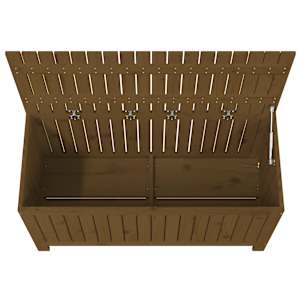 Zahradní úložný box medově hnědý 115x49x60 cm masivní borovice - obrázek 8