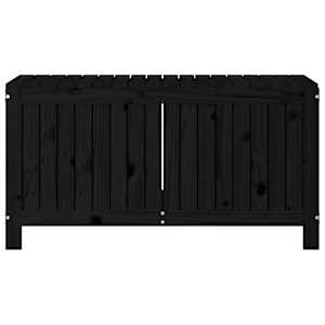 Zahradní úložný box černý 115 x 49 x 60 cm masivní borové dřevo - obrázek 6