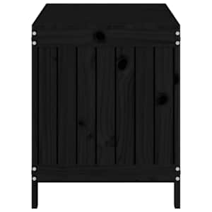 Zahradní úložný box černý 115 x 49 x 60 cm masivní borové dřevo - obrázek 7