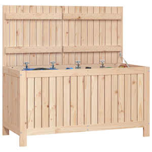 Zahradní úložný box 121 x 55 x 64 cm masivní borové dřevo - obrázek 4