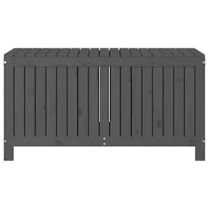 Zahradní úložný box šedý 121 x 55 x 64 cm masivní borové dřevo - obrázek 6