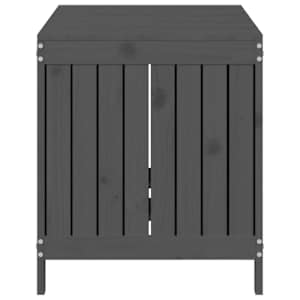 Zahradní úložný box šedý 121 x 55 x 64 cm masivní borové dřevo - obrázek 7
