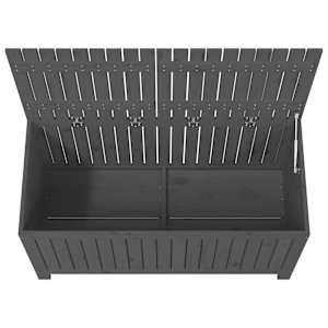 Zahradní úložný box šedý 121 x 55 x 64 cm masivní borové dřevo - obrázek 8