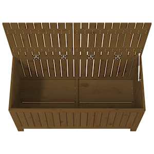 Zahradní úložný box medově hnědý 121x55x64 cm masivní borovice - obrázek 8