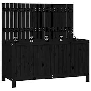 vidaXL aia hoiukast, must, 121 x 55 x 64 cm, m&auml;nnipuit