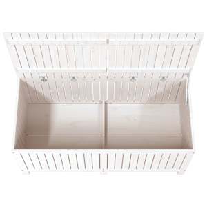 Zahradní úložný box bílý 147 x 68 x 64 cm masivní borové dřevo - obrázek 8