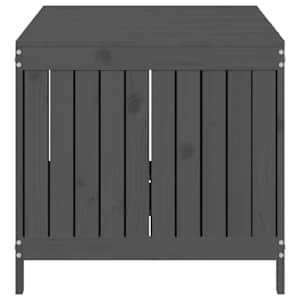 Zahradní úložný box šedý 147 x 68 x 64 cm masivní borové dřevo - obrázek 7