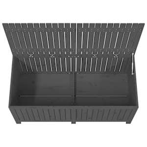 Zahradní úložný box šedý 147 x 68 x 64 cm masivní borové dřevo - obrázek 8
