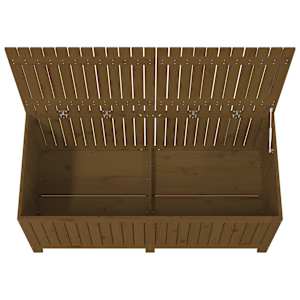 Zahradní úložný box medově hnědý 147x68x64 cm masivní borovice - obrázek 8