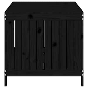 Zahradní úložný box černý 147 x 68 x 64 cm masivní borové dřevo - obrázek 7