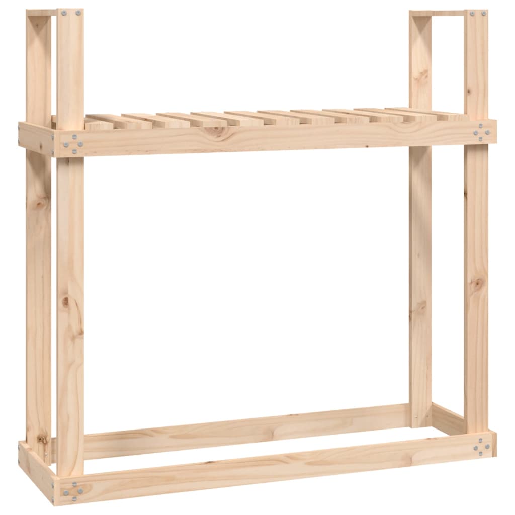 vidaXL Stojan na dřevo 110 x 35 x 108,5 cm masivní borovice