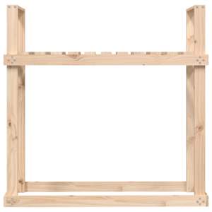 Stojan na dřevo 110 x 35 x 108,5 cm masivní borovice - obrázek 5