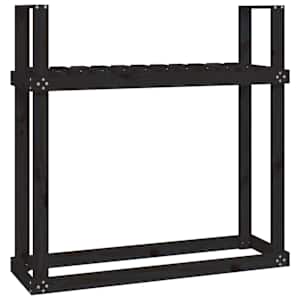 vidaXL k&uuml;ttepuude rest, must, 110x35x108,5 cm, m&auml;nnipuit