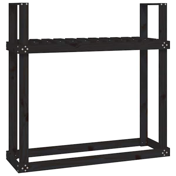 vidaXL k&uuml;ttepuude rest, must, 110x35x108,5 cm, m&auml;nnipuit