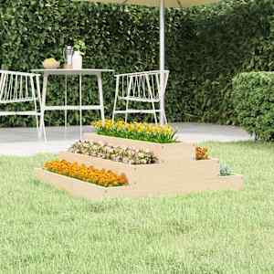 Visoka greda 80x80x27 cm trdna borovina