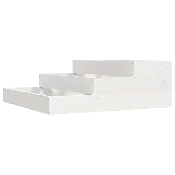 vidaXL taimekast, valge, 78 x 78 x 27 cm, m&auml;nnipuit
