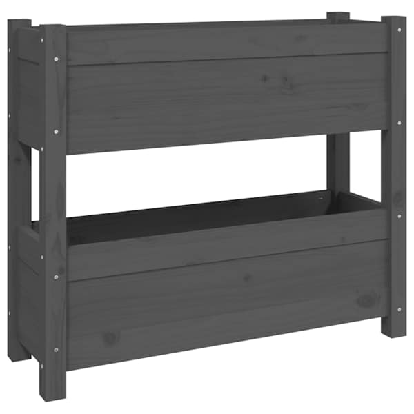 vidaXL taimekast, hall, 77 x 25 x 66 cm, m&auml;nnipuit