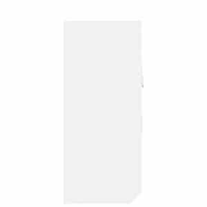 Skříňka na klíče bílá 40 x 8,5 x 20 cm kompozitní dřevo a ocel - obrázek 7