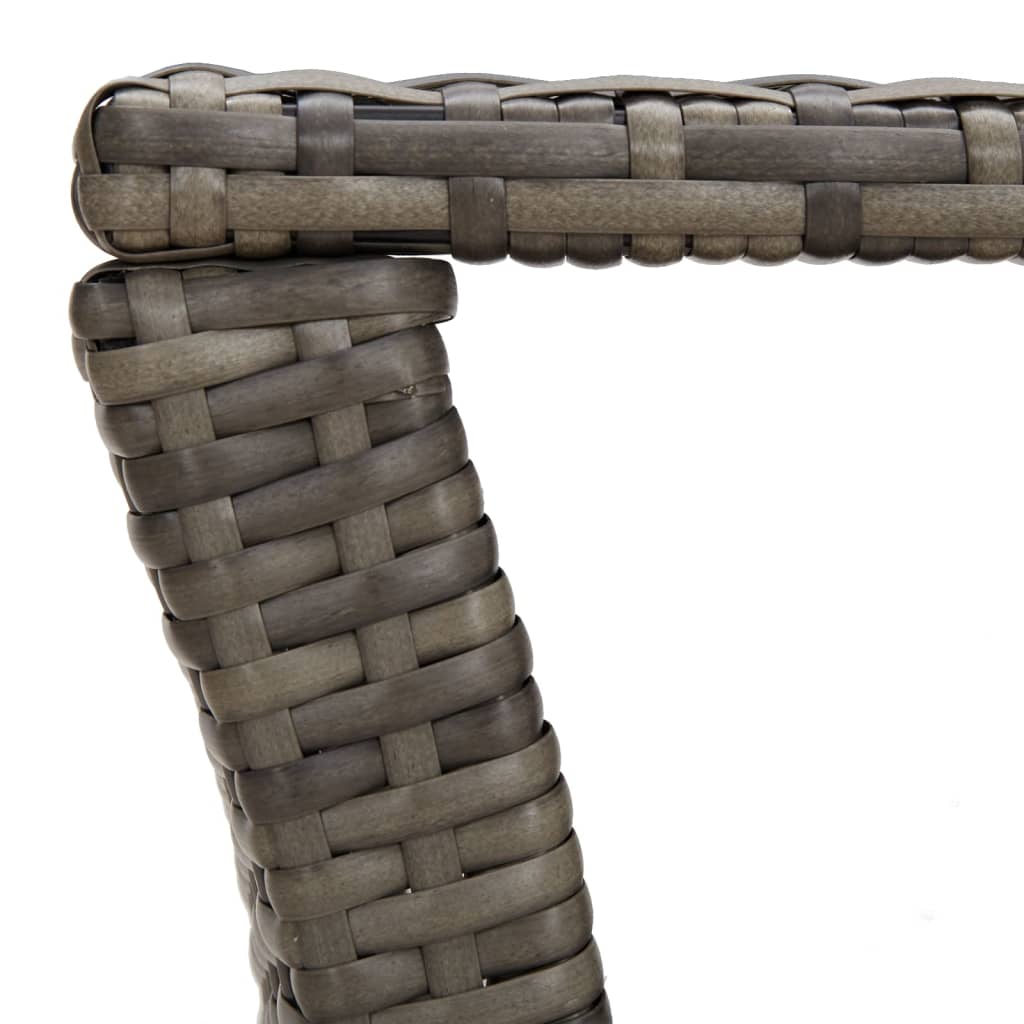 Coffee Table Grey 100x50x40 Cm Poly Rattan VidaXL 16 width=274