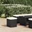  vidaXL fekete polyrattan zsámoly párnával 40 x 30 x 40 cm termék 2. képe