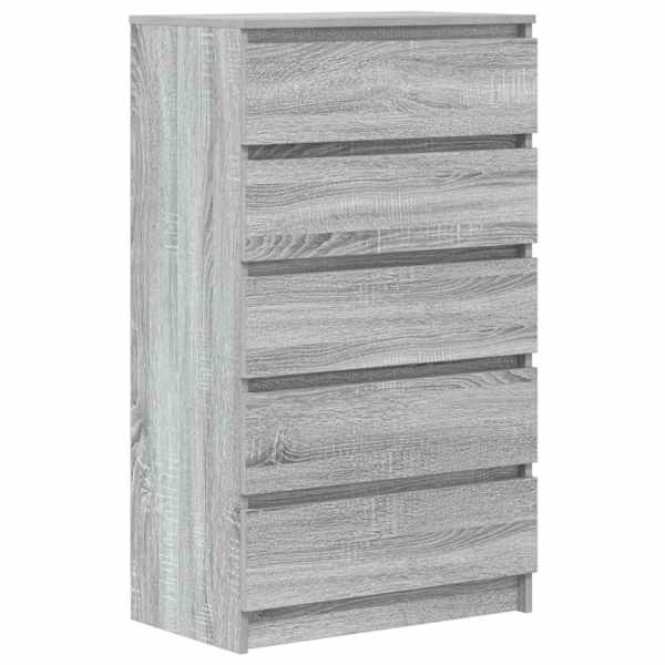 vidaXL kummut, hall Sonoma tamm, 60 x 36 x 103 cm, tehispuit