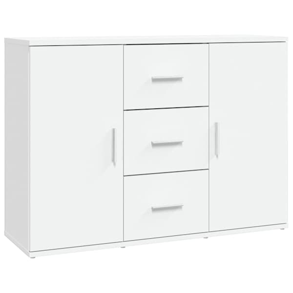 vidaXL puhvetkapp, valge, 91 x 29,5 x 65 cm, tehispuit